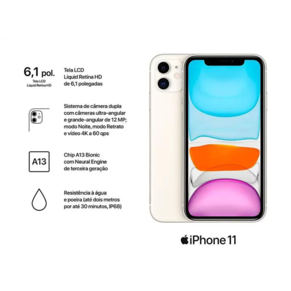 Apple iPhone 11 de 128 Gb Branco - Image 4